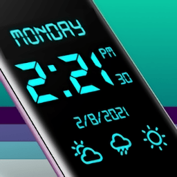 数字时钟和天气软件