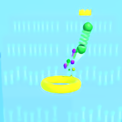 弹跳钻圈游戏(bouncy hoop)
